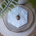 Pendentif Saphir Doré – Pierre naturelle prospérité et confiance