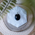 Pendentif Agate Noire – Pierre naturelle protection et ancrage