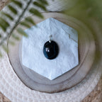 Pendentif Agate Noire – Pierre naturelle protection et ancrage