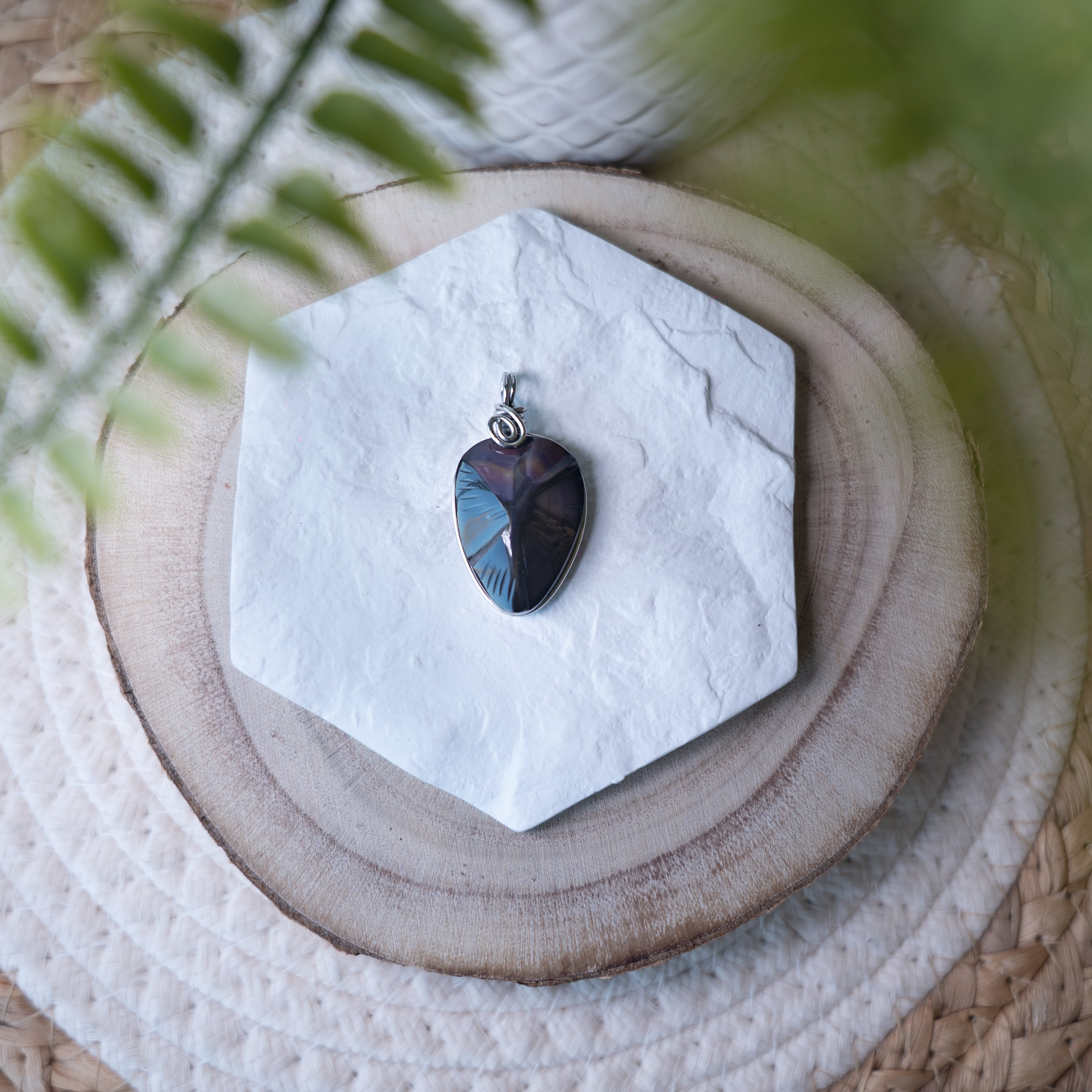 Pendentifs Obsidienne Œil Céleste – Pierre naturelle protection puissante et ancrage