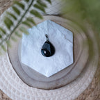 Pendentif Agate Druzy Noire – Pierre naturelle protection et élégance