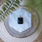 Pendentif Agate Druzy Noire – Pierre naturelle protection et élégance