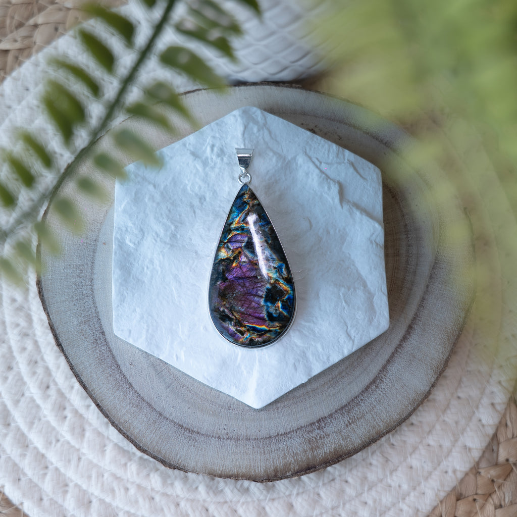 Pendentifs Labradorite – Pierre naturelle protection et énergie