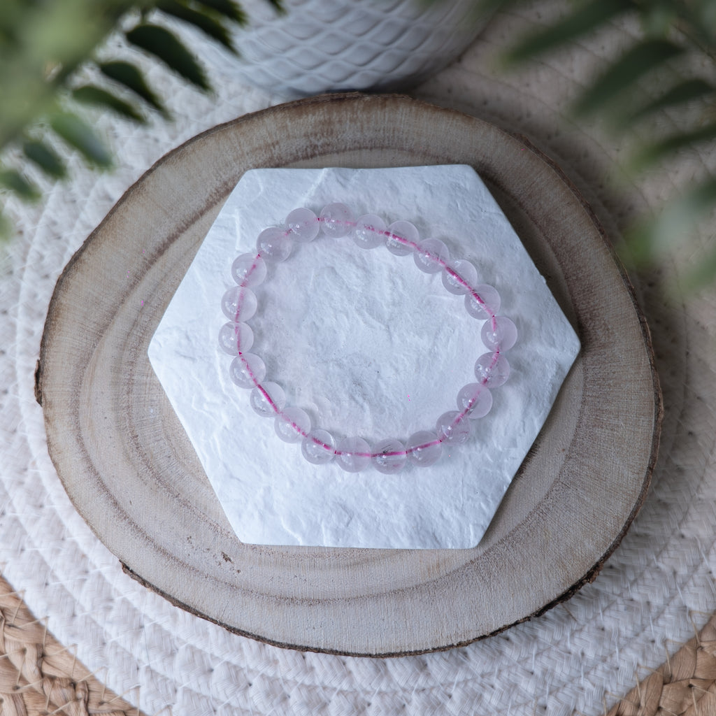 Bracelet Quartz Rose – Pierre naturelle amour et apaisement