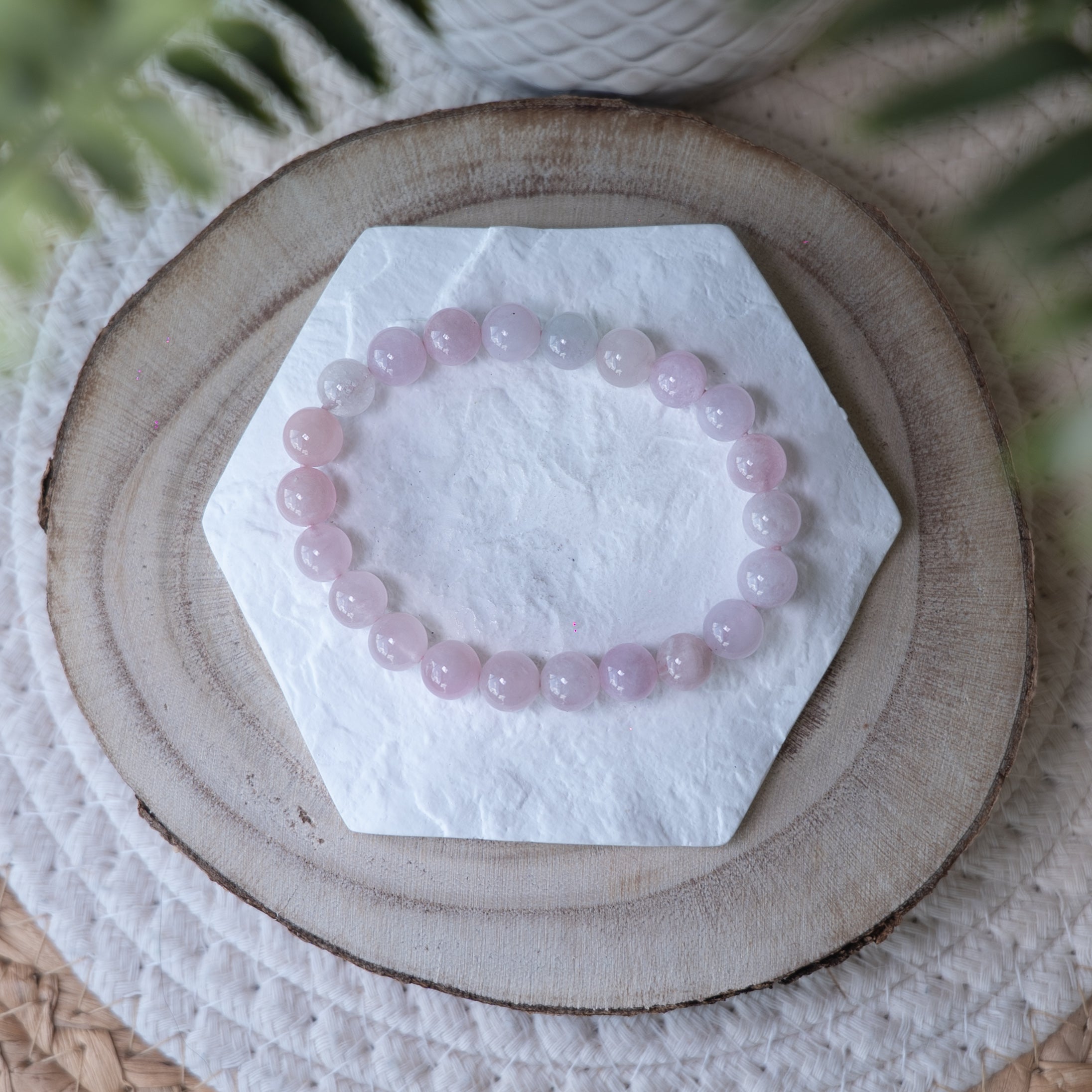 Bracelet Morganite – Pierre naturelle amour et apaisement émotionnel