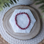 Bracelet Rhodonite – Pierre naturelle amour et guérison émotionnelle