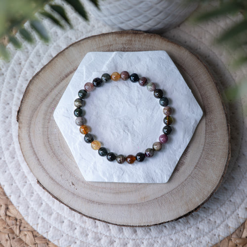Bracelet Tourmaline Multicolore – Pierre naturelle équilibre et énergie