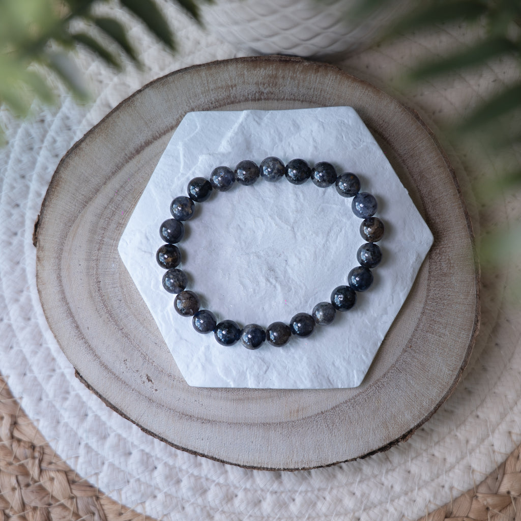 Bracelet Iolite (Cordiérite) – Pierre naturelle clarté mentale et intuition