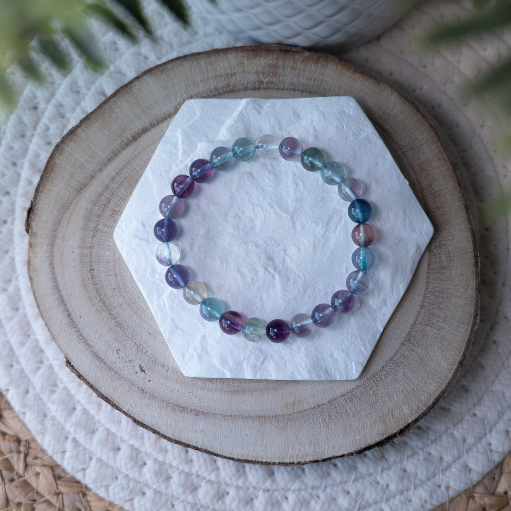 Bracelet Fluorite – Pierre naturelle concentration et clarté mentale
