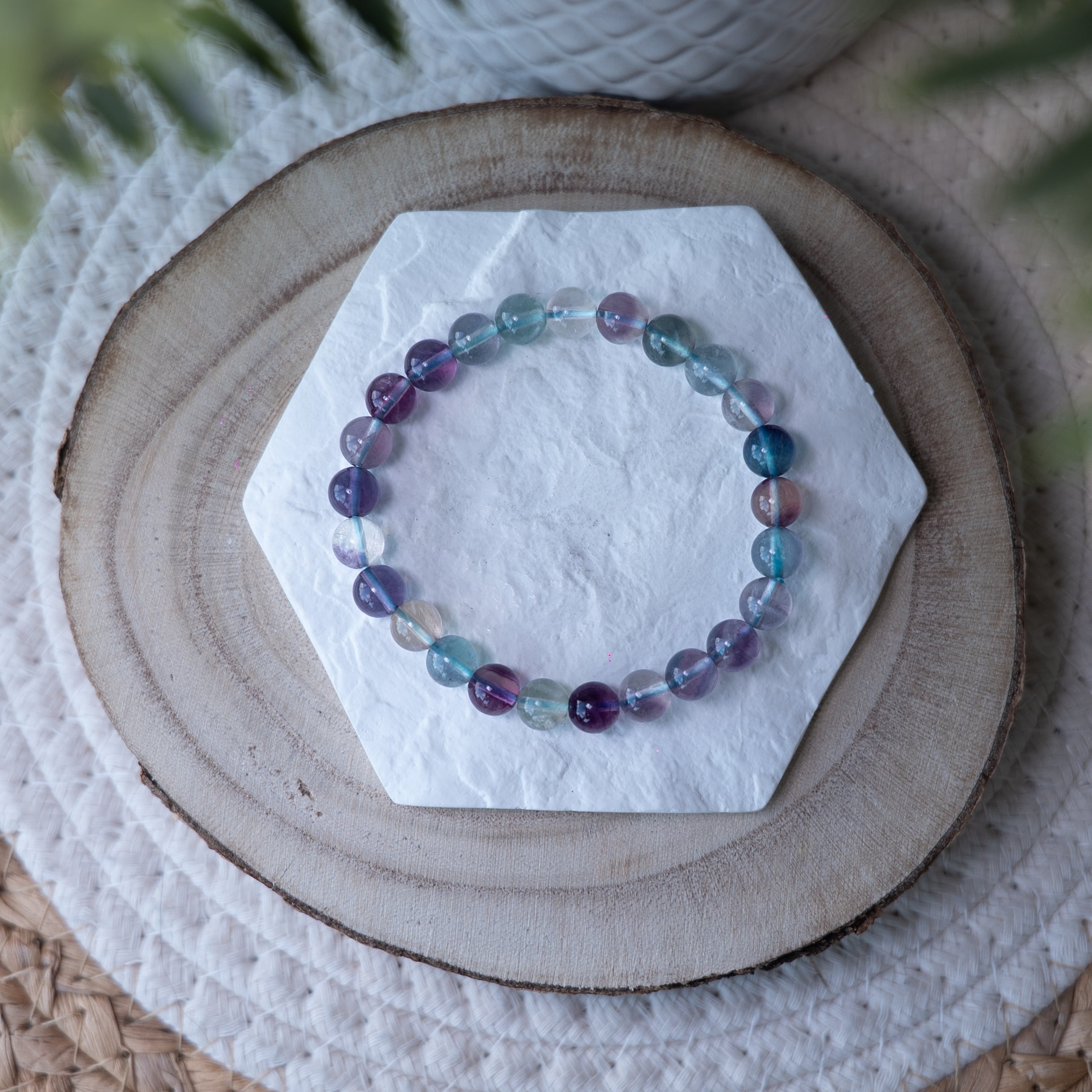 Bracelet Fluorite – Pierre naturelle concentration et clarté mentale