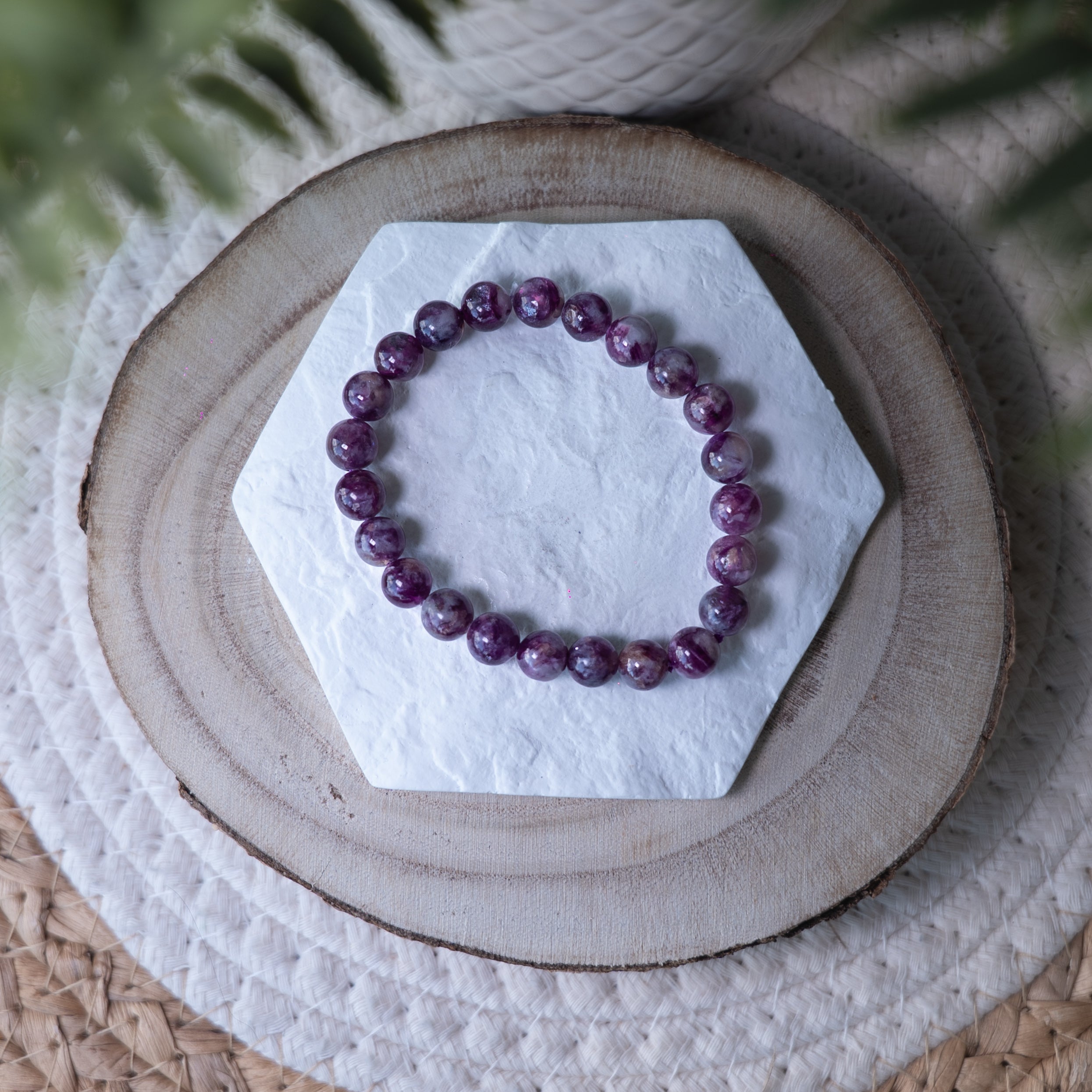 Bracelet Lépidolite – Pierre naturelle apaisement et gestion du stress