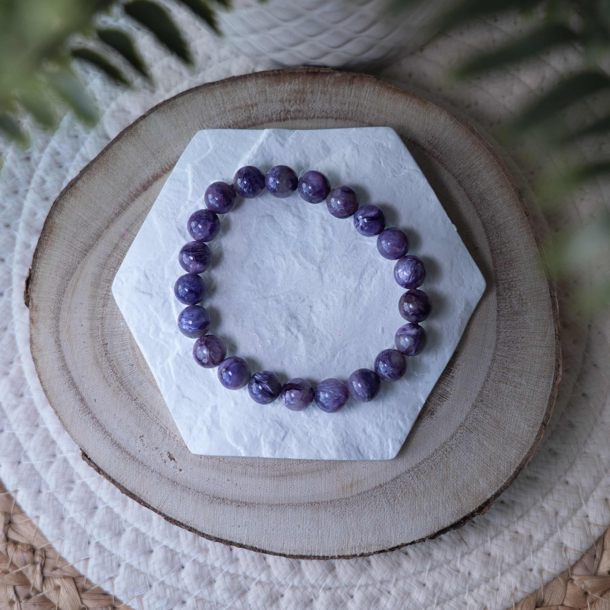 Bracelet Charoïte – Pierre naturelle transformation et sérénité