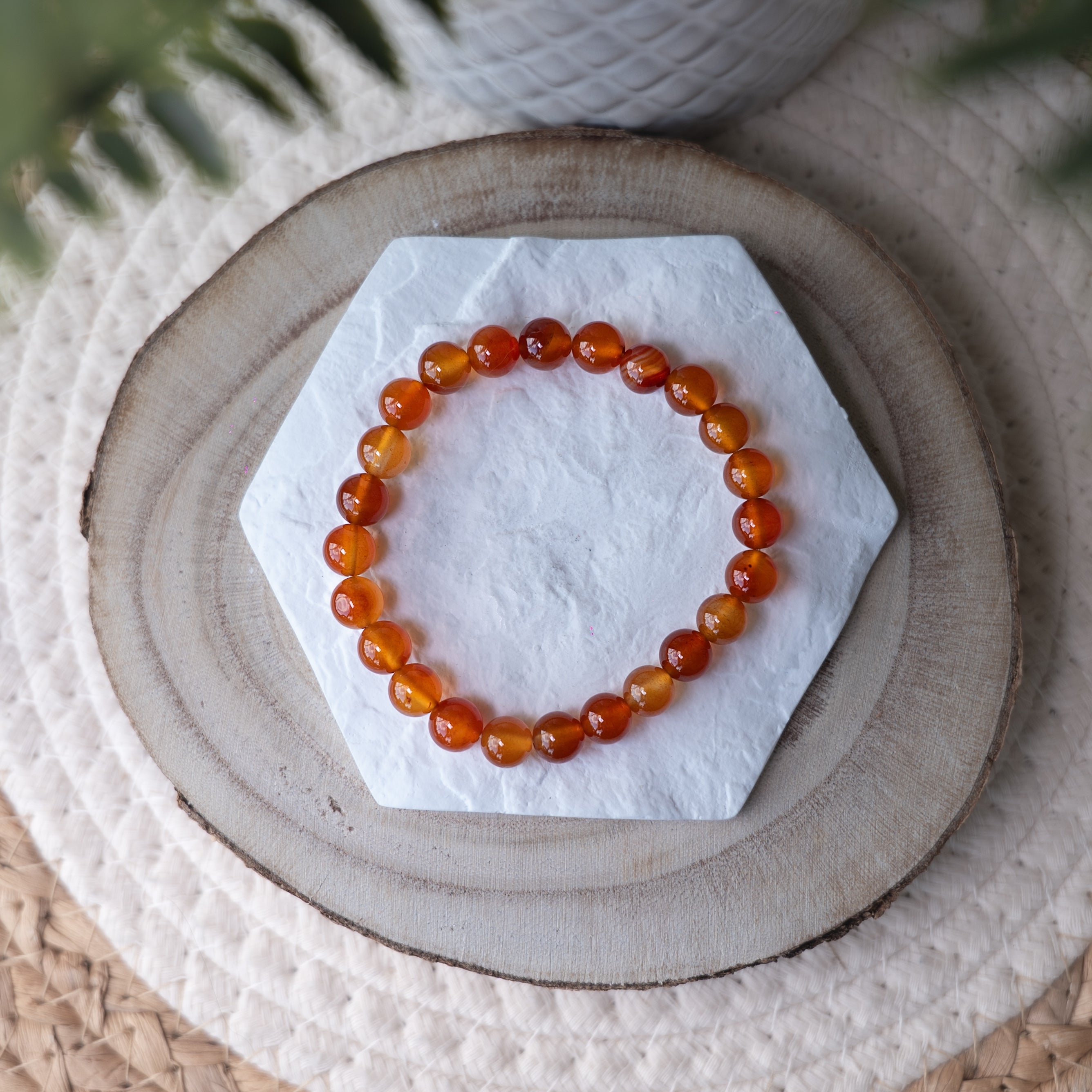 Bracelet Cornaline – Pierre naturelle énergie et confiance en soi