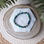 Bracelet Chrysocolle – Pierre naturelle apaisement et communication