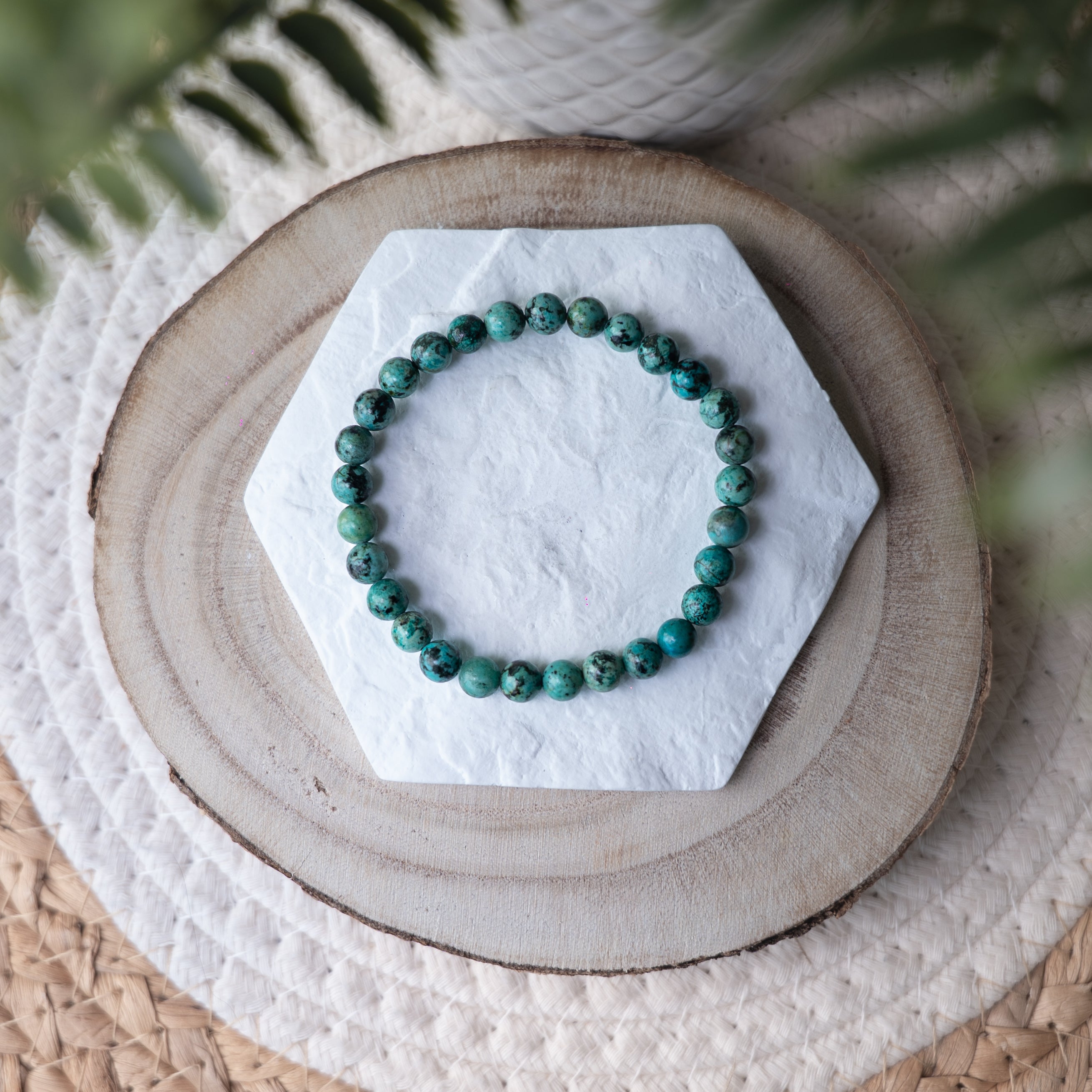 Bracelet Turquoise Africaine – Pierre naturelle évolution et équilibre