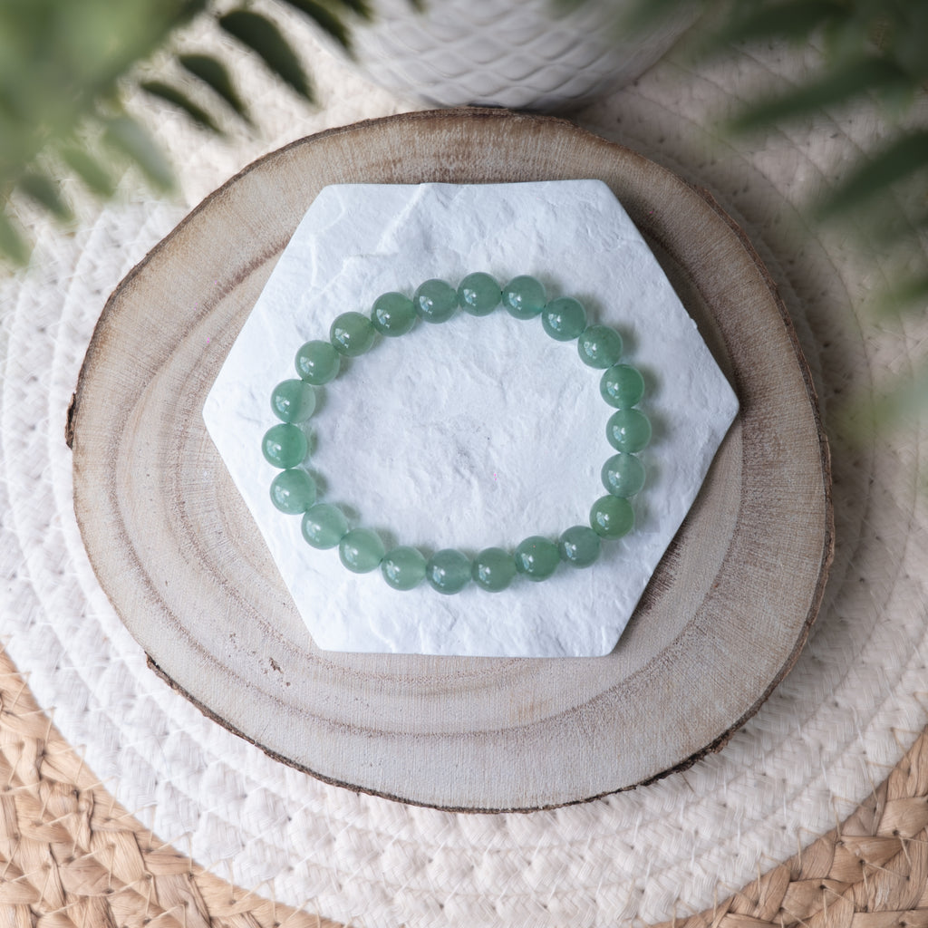 Bracelet Aventurine Verte – Pierre naturelle chance et apaisement
