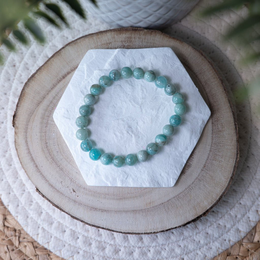 Bracelet Amazonite – Pierre naturelle apaisante et expression de soi