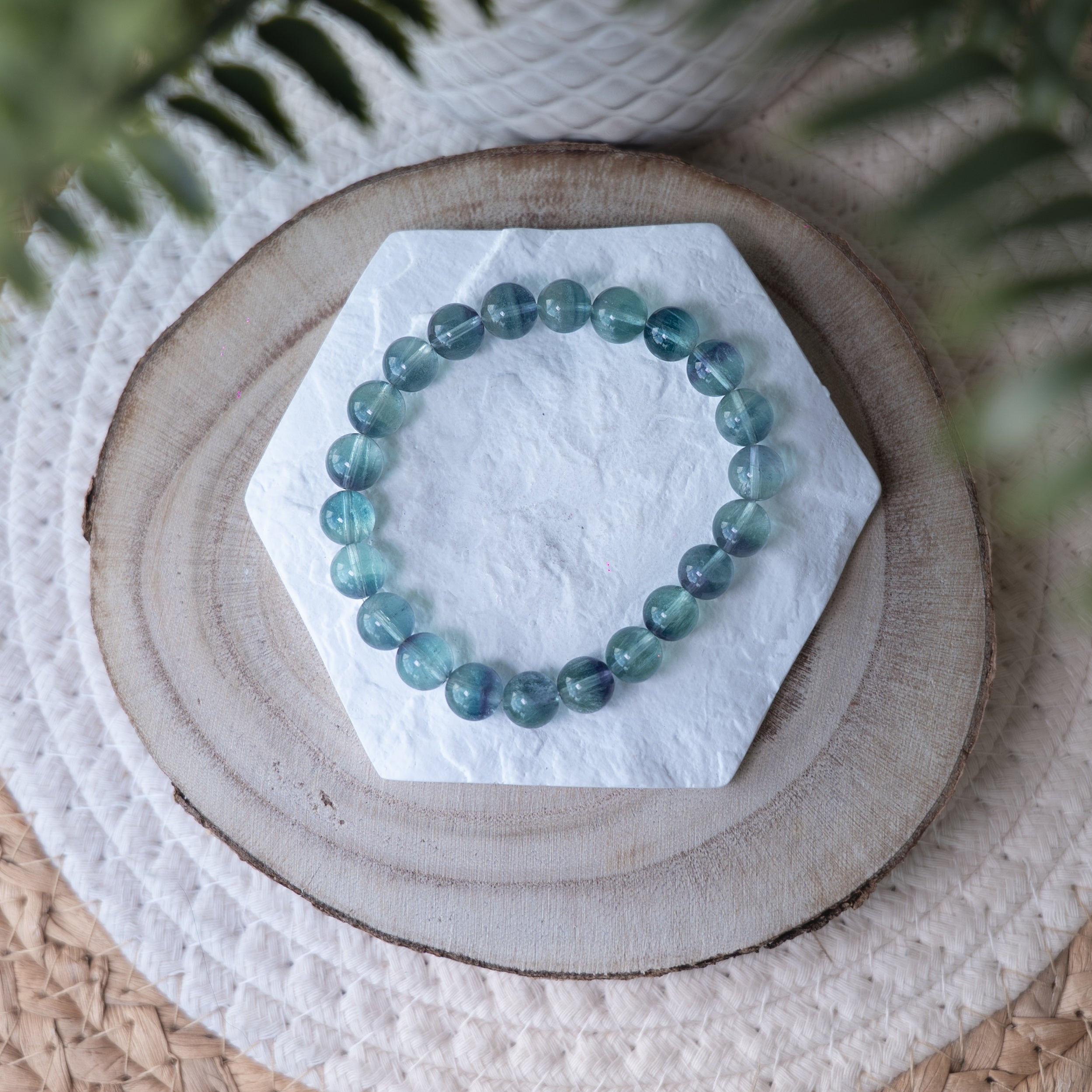 Bracelet Fluorite – Pierre naturelle concentration et clarté mentale