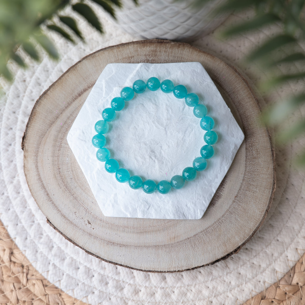 Bracelet Amazonite – Pierre naturelle apaisante et expression de soi