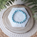 Bracelet Larimar – Pierre naturelle apaisement et sérénité