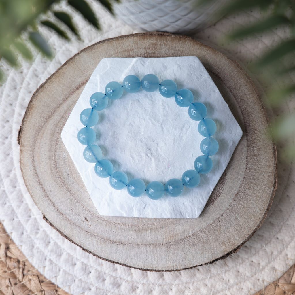 Bracelet Aigue-Marine – Pierre naturelle apaisante et communication
