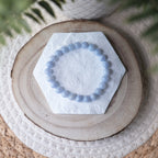 Bracelet Calcédoine Bleue – Pierre naturelle communication et apaisement