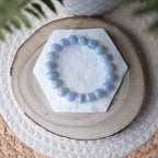 Bracelet Calcédoine Bleue – Pierre naturelle communication et apaisement