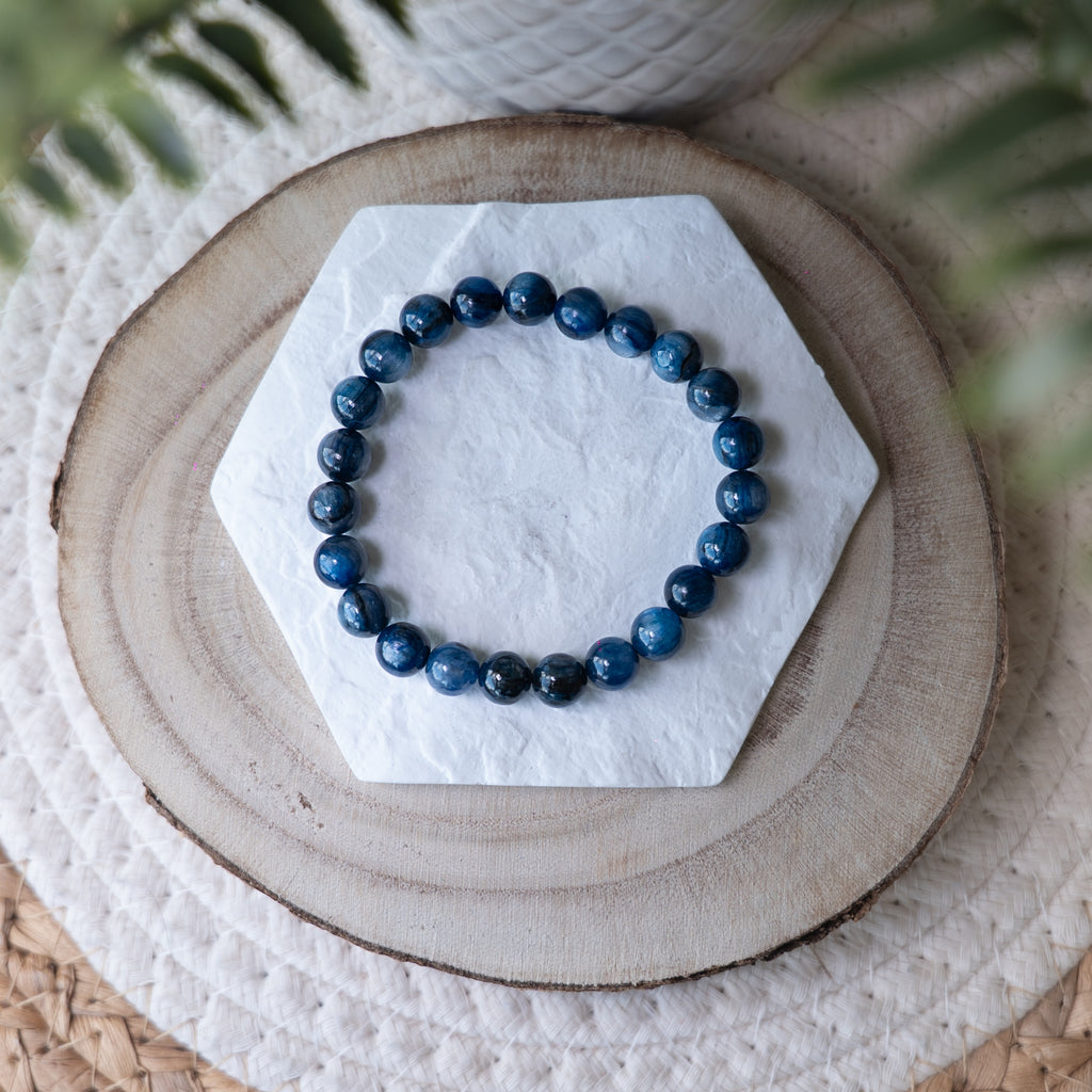Bracelet Cyanite (Kyanite) – Pierre naturelle alignement et clarté mentale