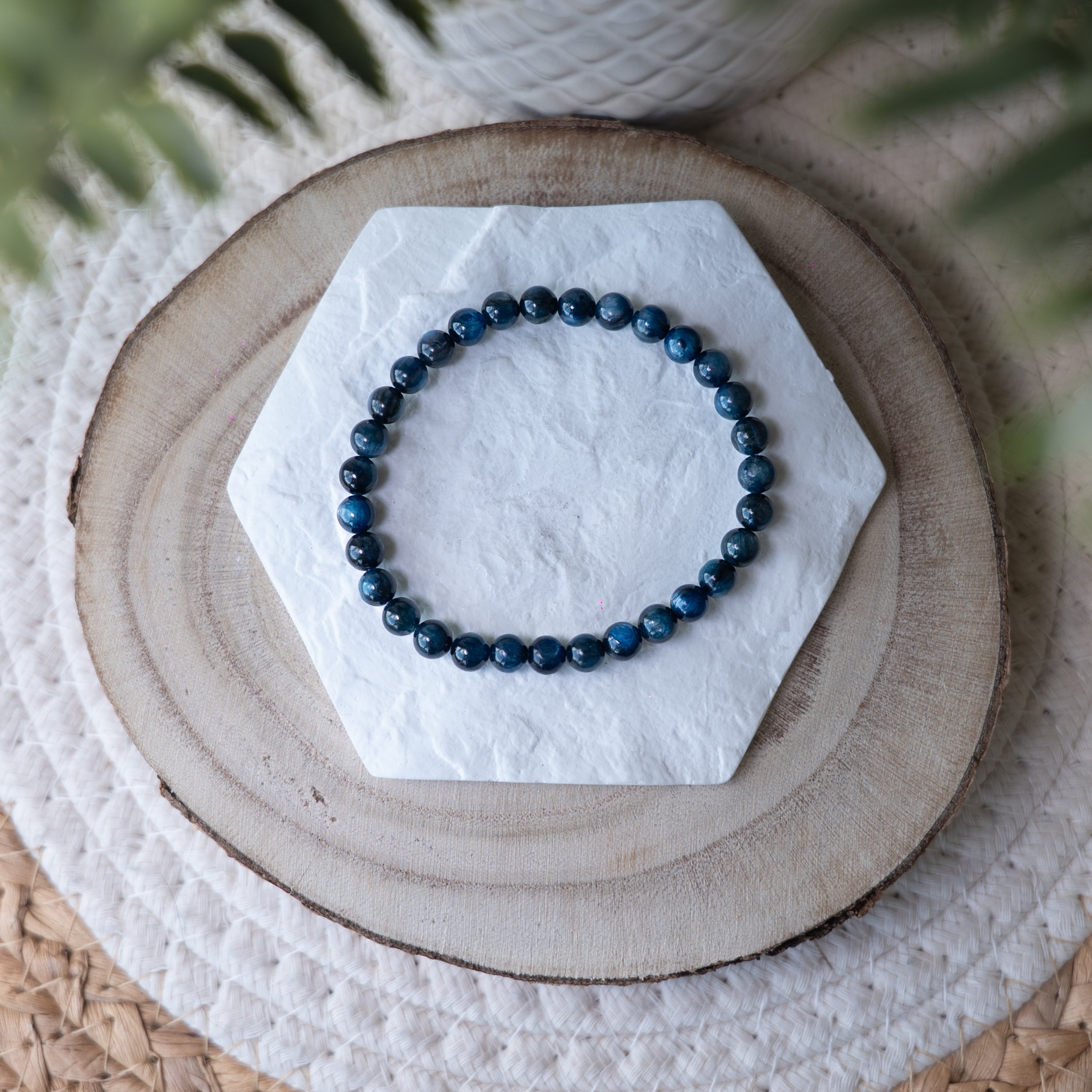 Bracelet Cyanite (Kyanite) – Pierre naturelle alignement et clarté mentale