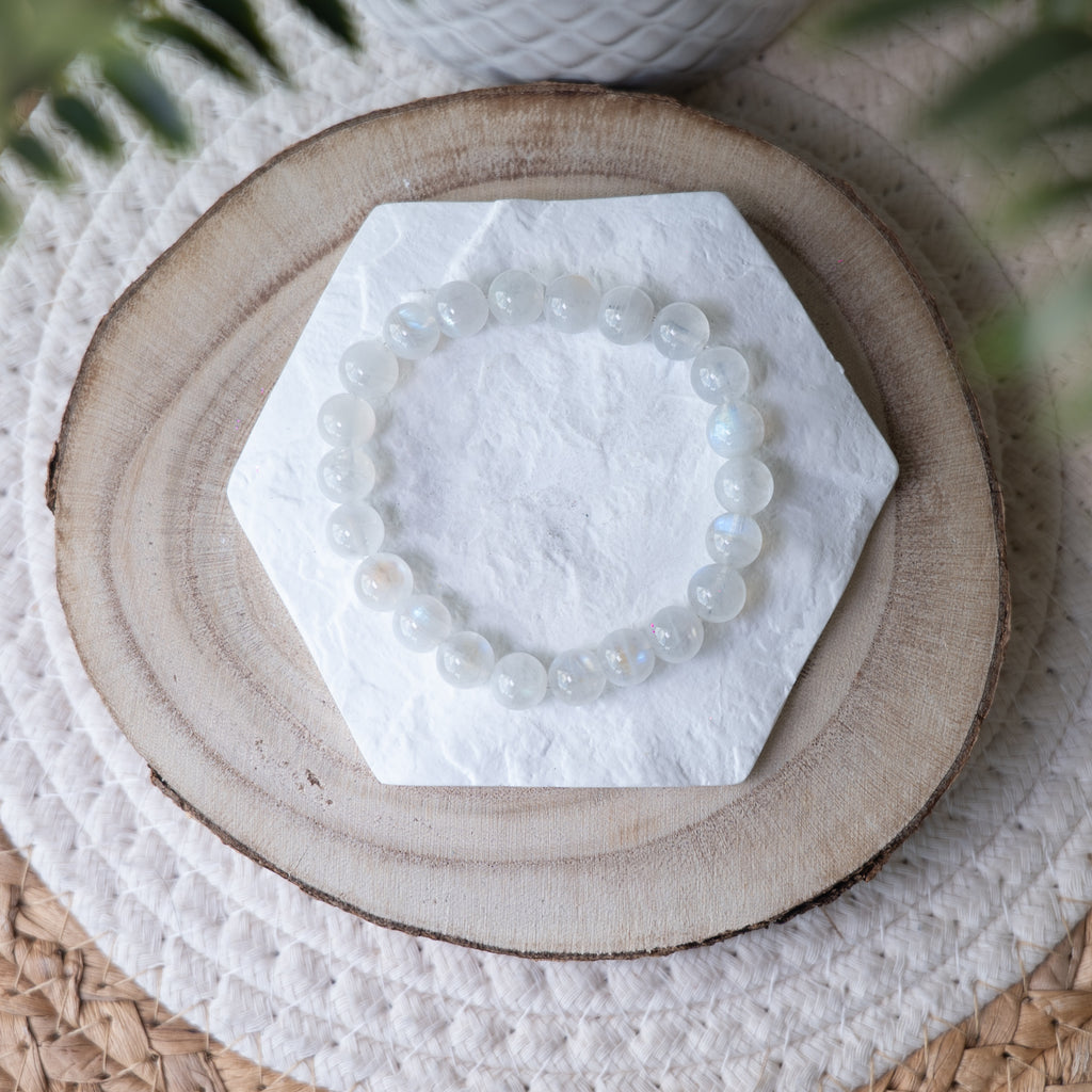 Bracelet Péristérite – Pierre naturelle intuition et apaisement