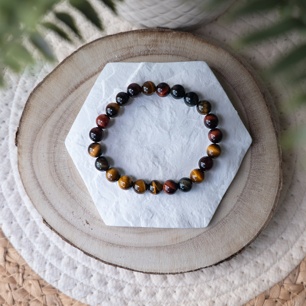 Bracelet 3 Œils – Pierre naturelle protection, force et confiance