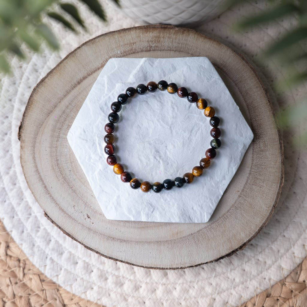 Bracelet 3 Œils – Pierre naturelle protection, force et confiance
