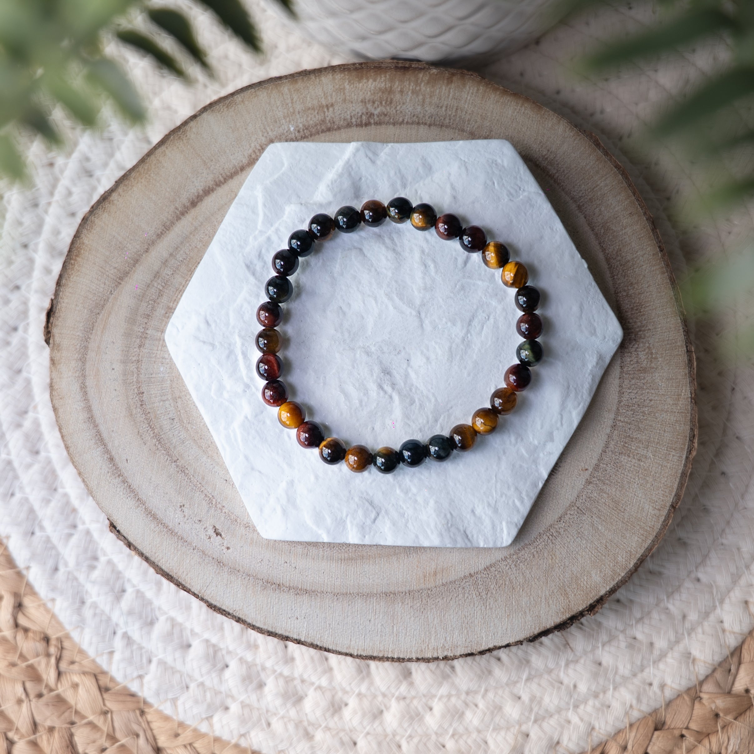 Bracelet 3 Œils – Pierre naturelle protection, force et confiance