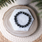 Bracelet Obsidienne Argentée & Dorée – Pierre naturelle protection et révélation