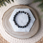 Bracelet Obsidienne Argentée & Dorée – Pierre naturelle protection et révélation