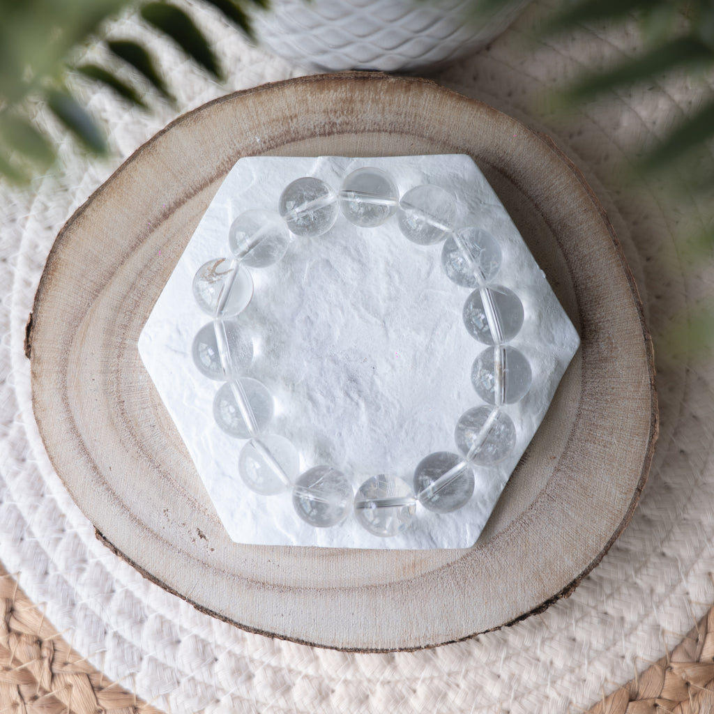 Bracelet Cristal de Roche – Pierre naturelle purification et énergie