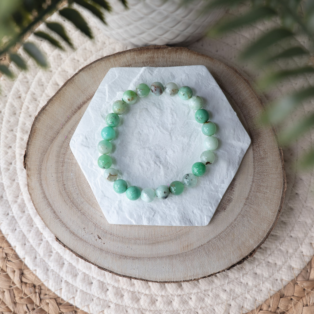 Bracelet Chrysoprase – Pierre naturelle apaisement et renouveau