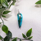 Pendentif Malachite Chrysocolle – Pierre naturelle protection et équilibre émotionnel