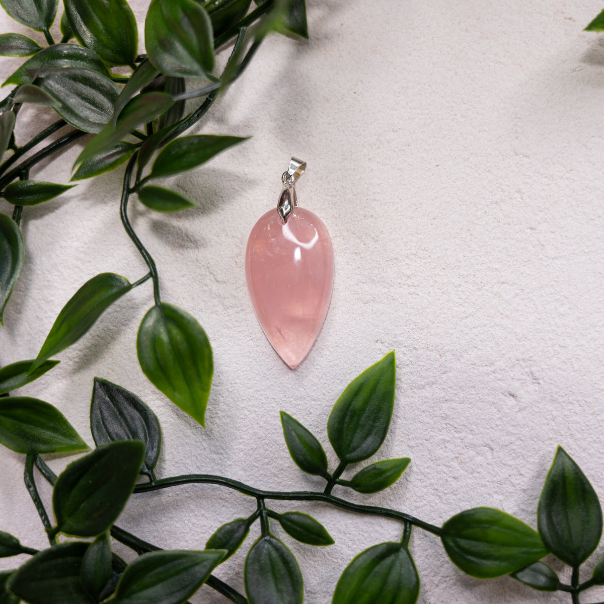 Pendentif Quartz Rose – Pierre naturelle amour et apaisement
