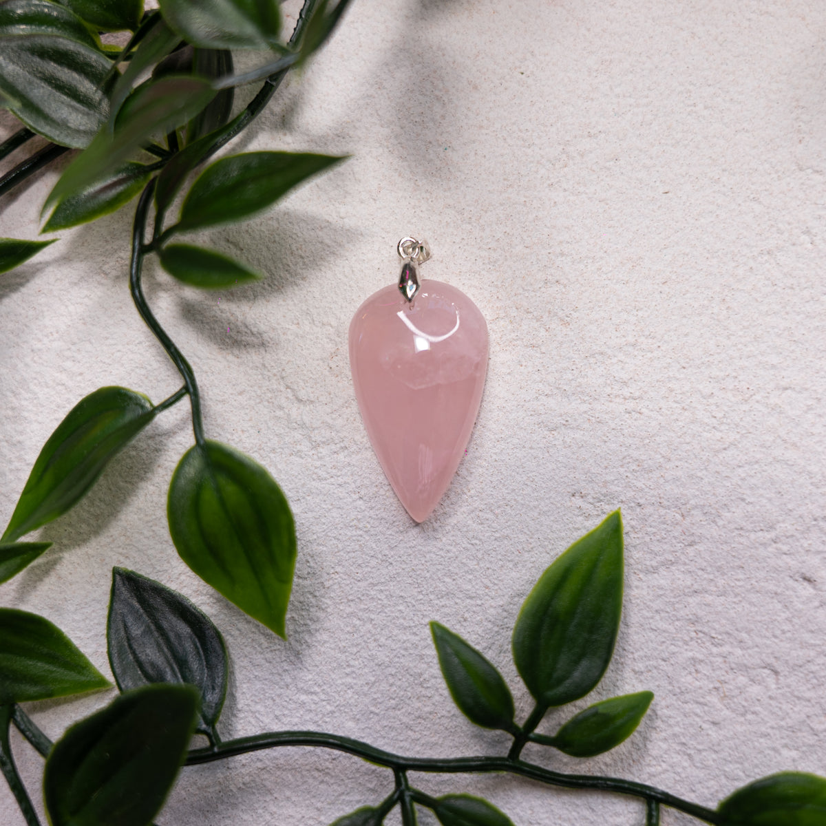 Pendentif Quartz Rose – Pierre naturelle amour et apaisement