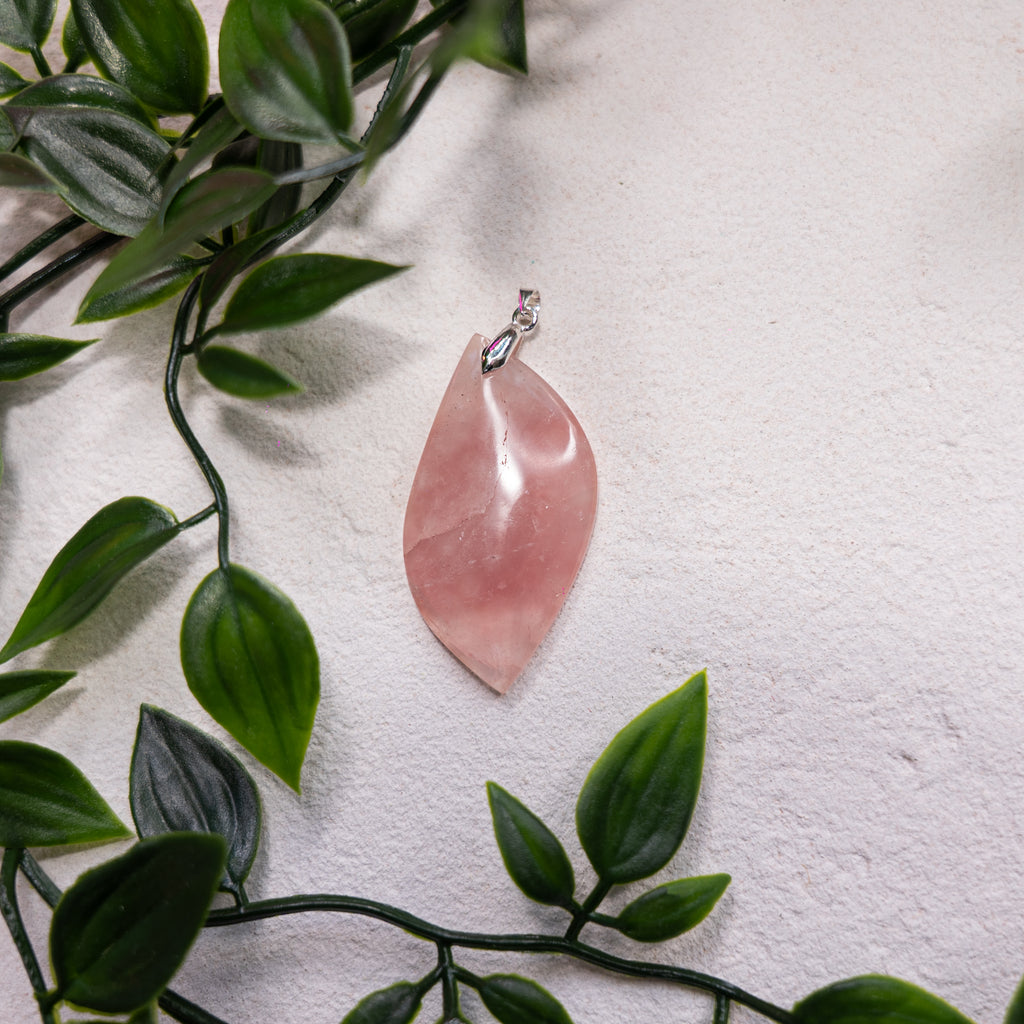 Pendentif Quartz Rose – Pierre naturelle amour et apaisement