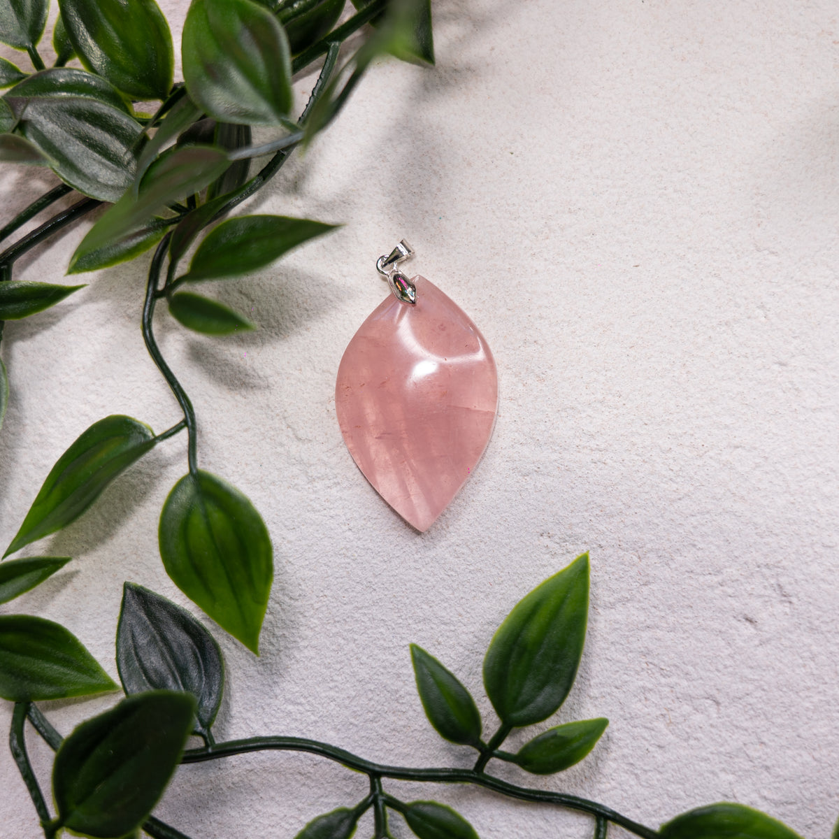Pendentif Quartz Rose – Pierre naturelle amour et apaisement