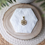 Pendentif en bronze Graine de vie petit modèle 