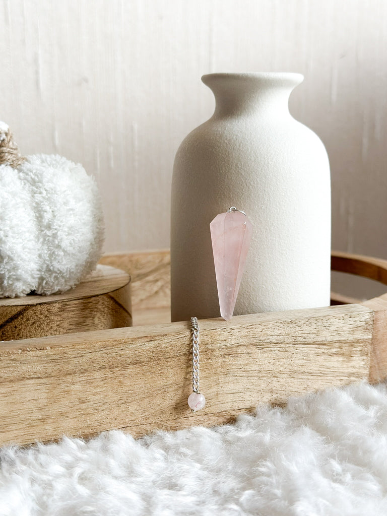 PENDULE HEXAGONAL QUARTZ ROSE