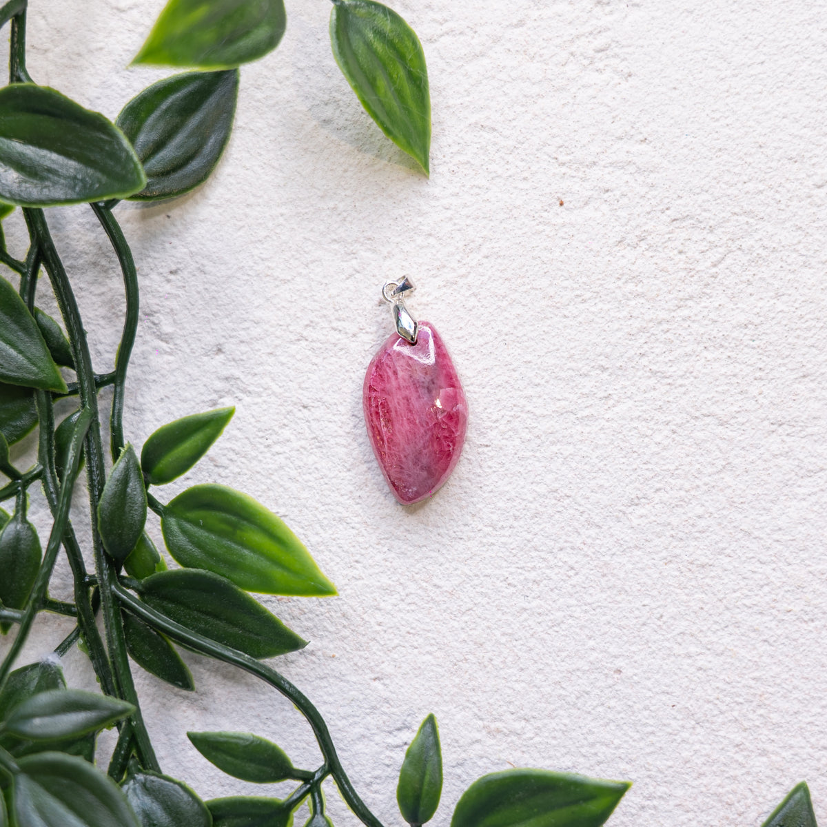 Pendentif rhodonite