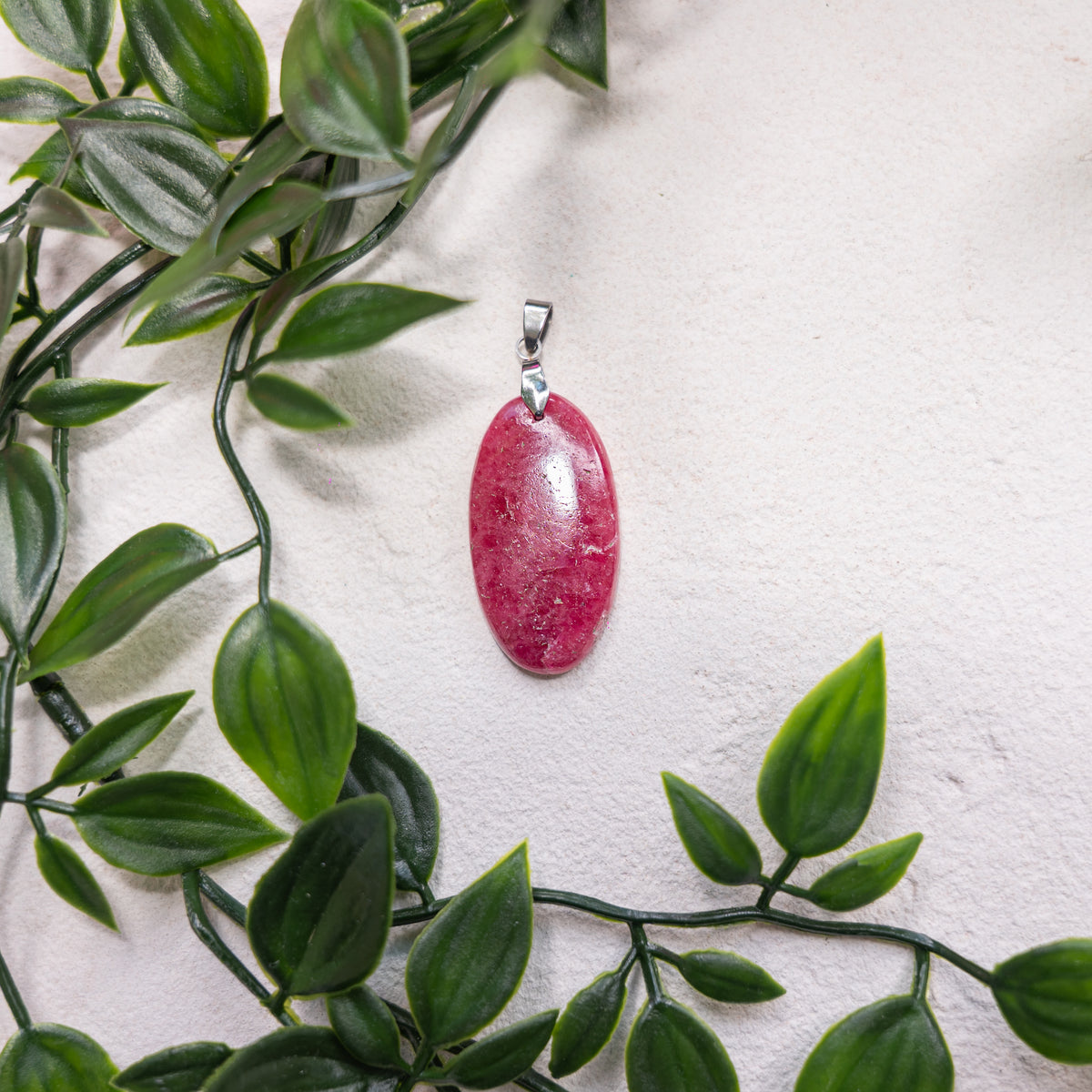 Pendentif rhodonite